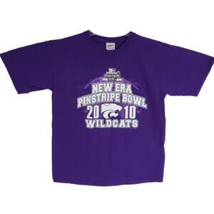 Gildan KSU Wildcats 2010 Pinstripe Bowl T Shirt XL